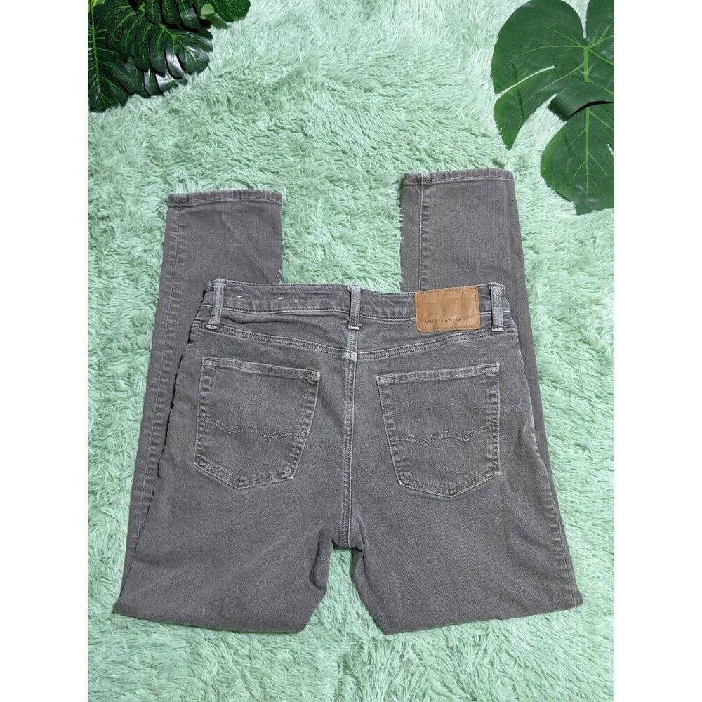 🍑American Eagle Next Level Flex Men’s Skinny Acid Wash Jeans (Size 30) 616 - Picture 7 of 7